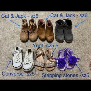 Lot of toddler shoes! Boots, Sandals and Sneakers! Size 5-6